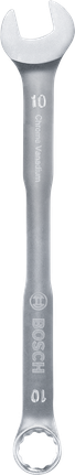 Kunci kombinasi Bosch 10 mm, krom vanadium.